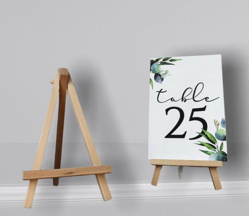 Wedding Table Number Holder Rustic Mini Easels Table Decor Etsy UK