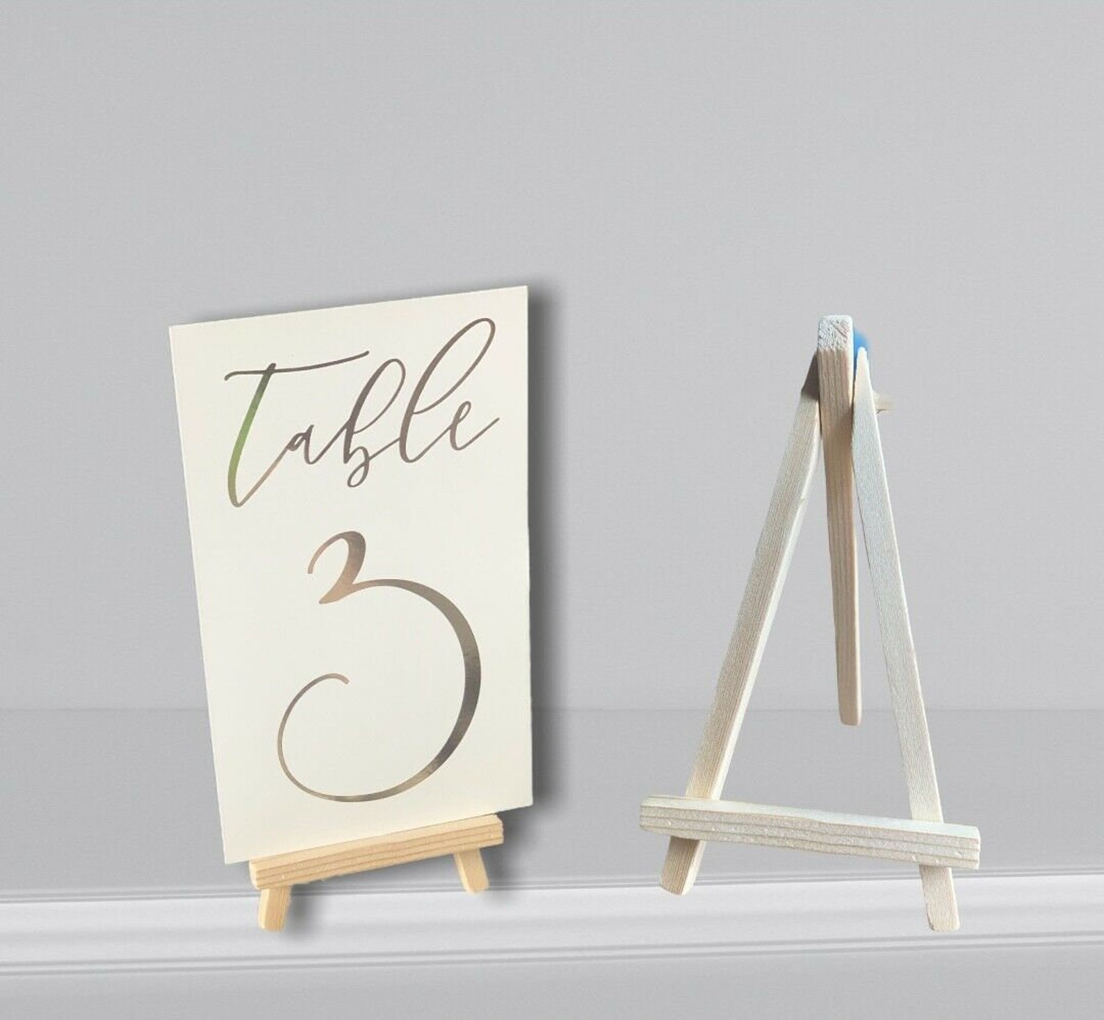 Wedding Table Number Holders Rustic Mini Easels Table Decor Etsy