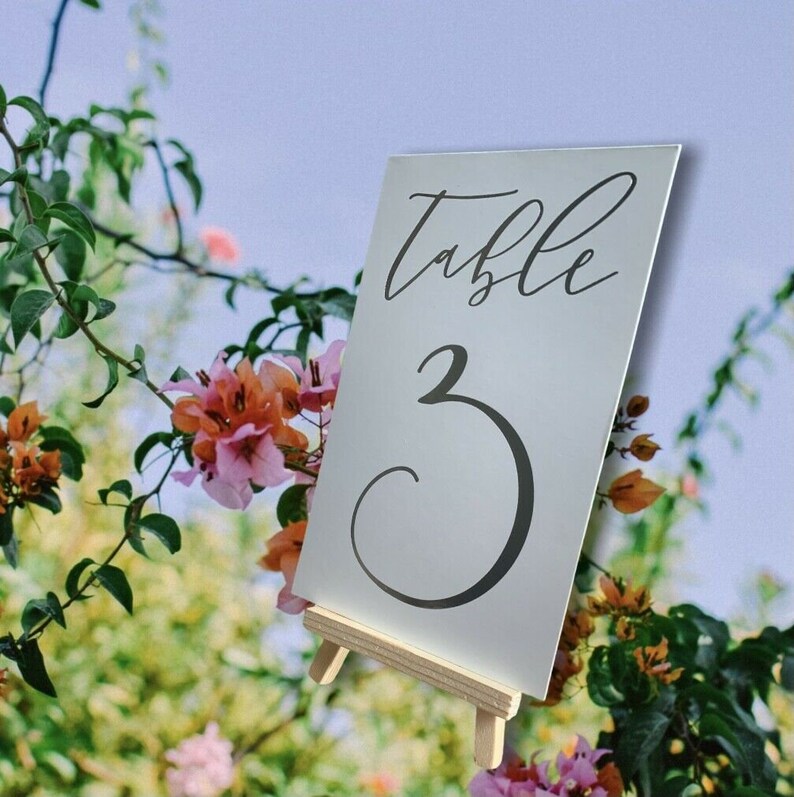 Wedding Table Number Holder Rustic Mini Easels Table Decor Etsy UK