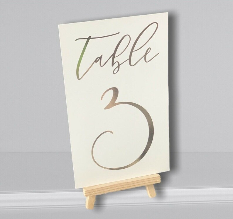 Wedding Table Number Holder Rustic Mini Easels Table Decor Etsy UK