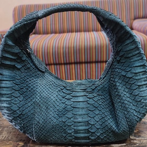 Daulay Store Mini sac bonbon en peau de serpent