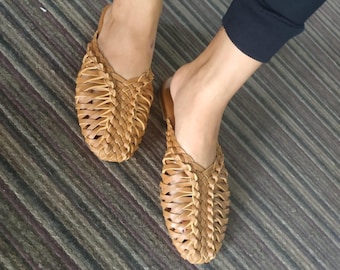 Stylish Handwoven Leather Sandals Slip On Style