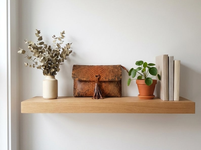 Genuine Python Snakeskin Leather Shoulder Bag: Handmade Designer Purse