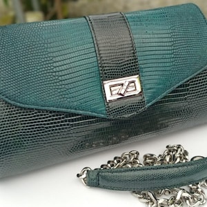 Lizard Skin Crossbody Strap Handtas, Dames Avondjurk Portemonnee, Cadeau voor verjaardagsbruidsmeisjes