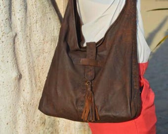 Trendy Bohemian Leather Shoulder Bag