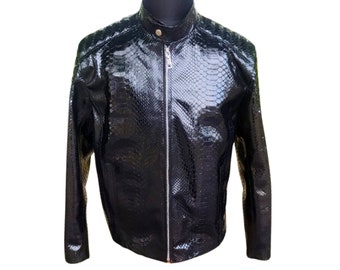 Men's Snakeskin Quilted Jacket