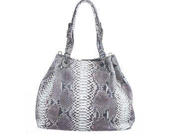 Large Fashion Snakeskin Shoulder Bag