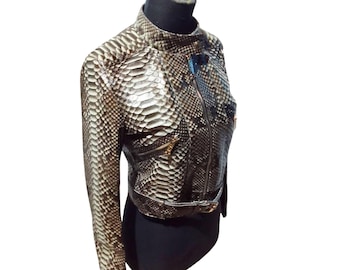 Slimfit Motorcycle Leather Jacket for Women