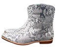 Snakeskin Python Leather Pointed Toe Ankle Cowboy Boots product logo