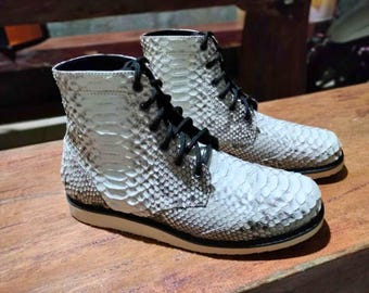 Genuine Snake Skin Cowboy Boots