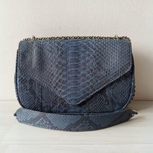 Casual Python Snakeskin Sling Bag Purse