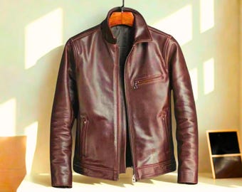 Custom Trucker Leather Jackets - Genuine Lambskin Leather Jacket