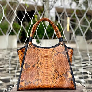 Genuine Python Snakeskin Designer Tote Bags