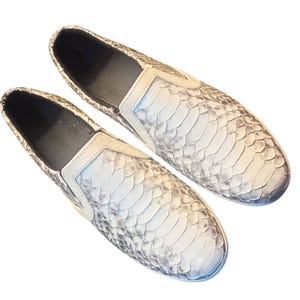 Snakeskin Loafers Walking Shoes