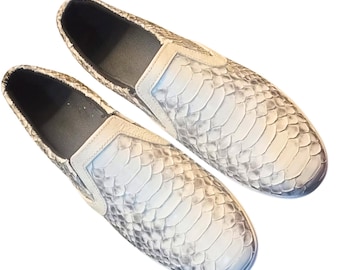 Snakeskin Loafers Walking Shoes