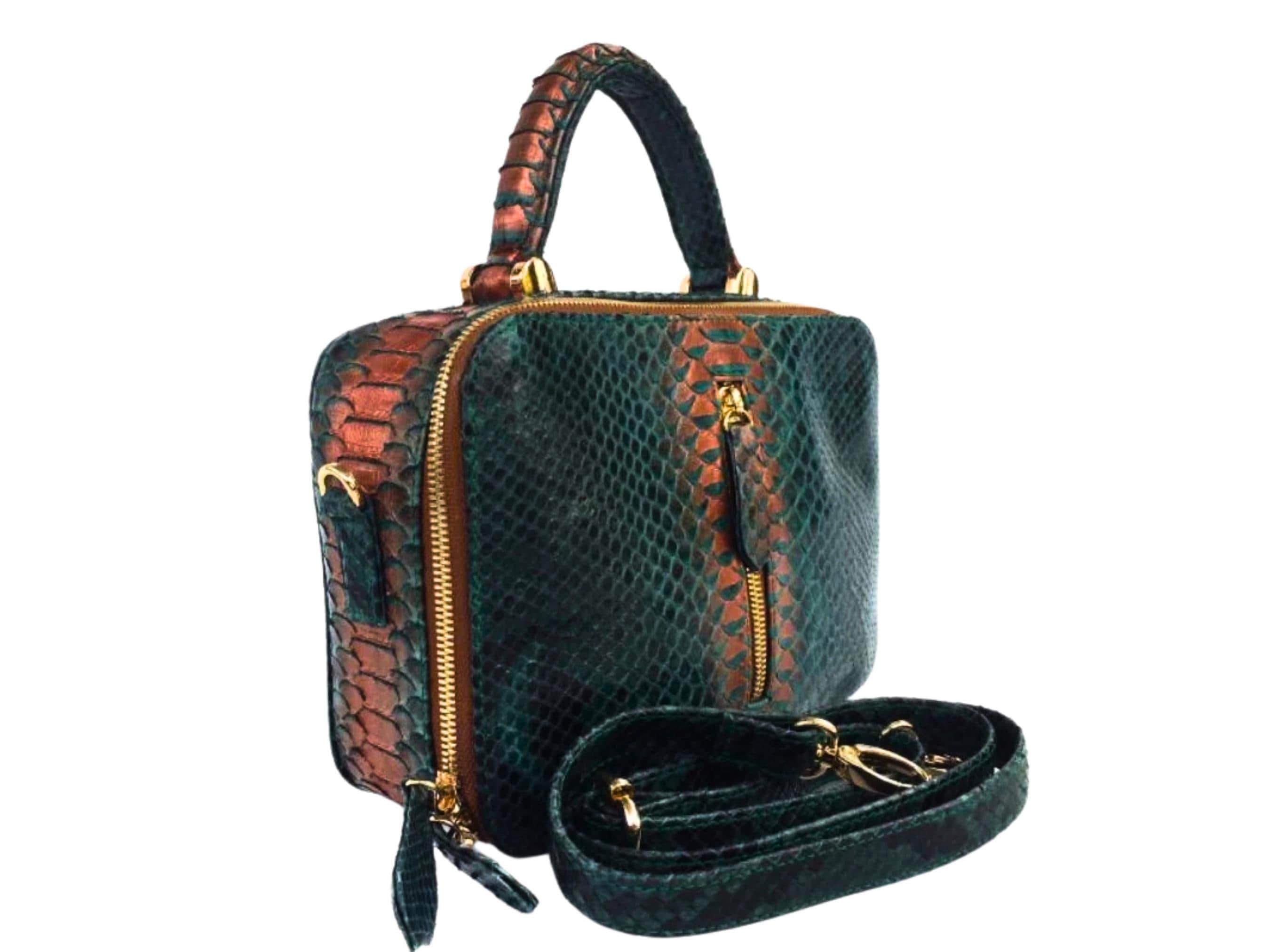 Snakeskin purse strap deals