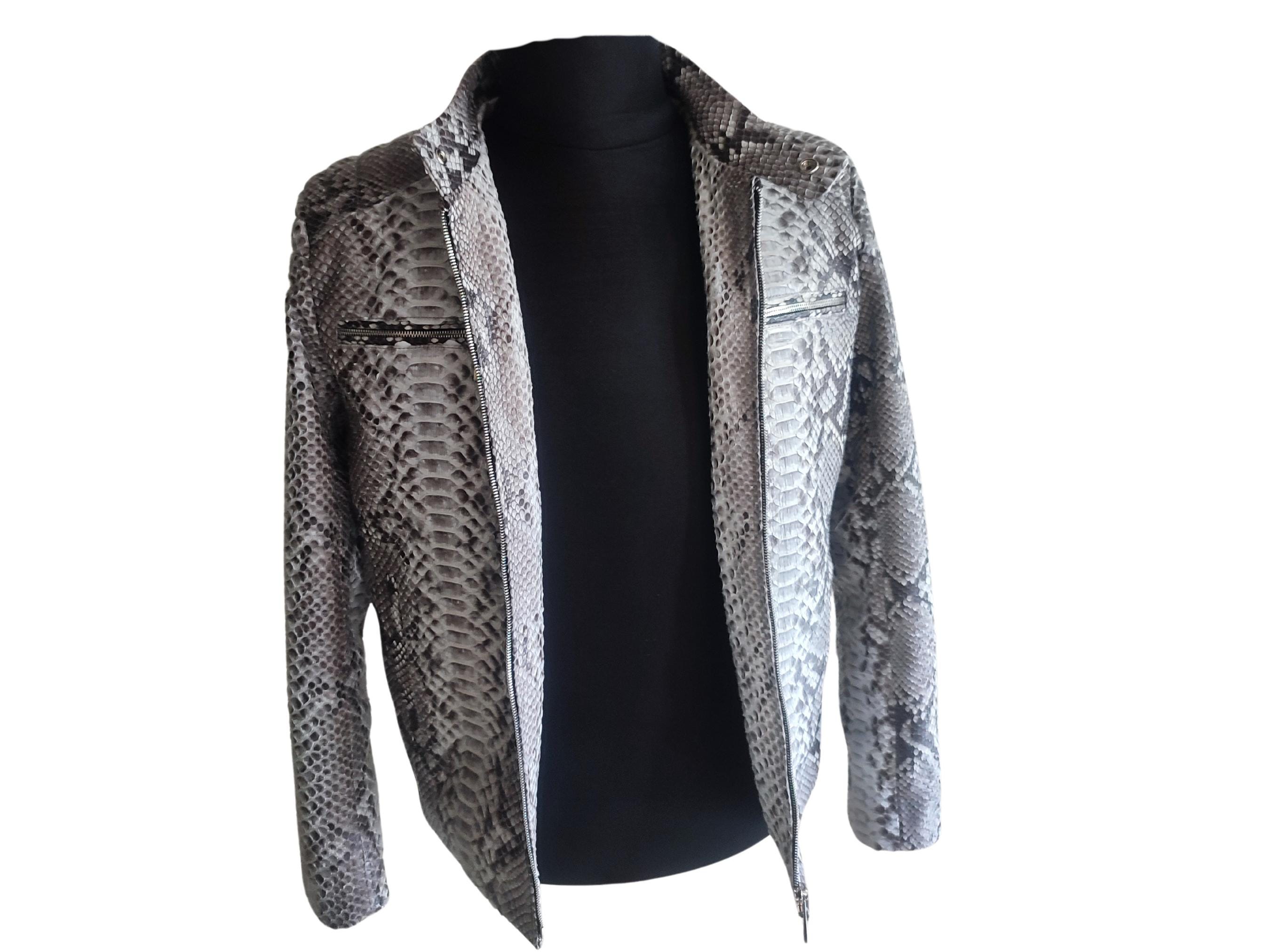 Grey snakeskin jacket best sale