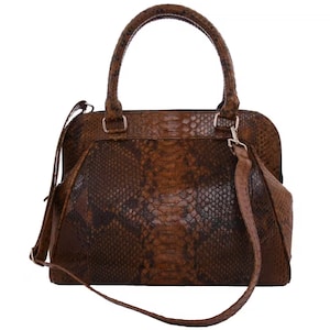 Genuine Python Snake Skin Tote Handbags for Wife