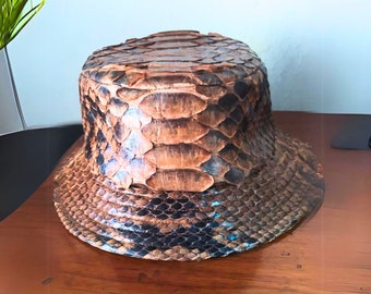 Snakeskin Bucket Hat