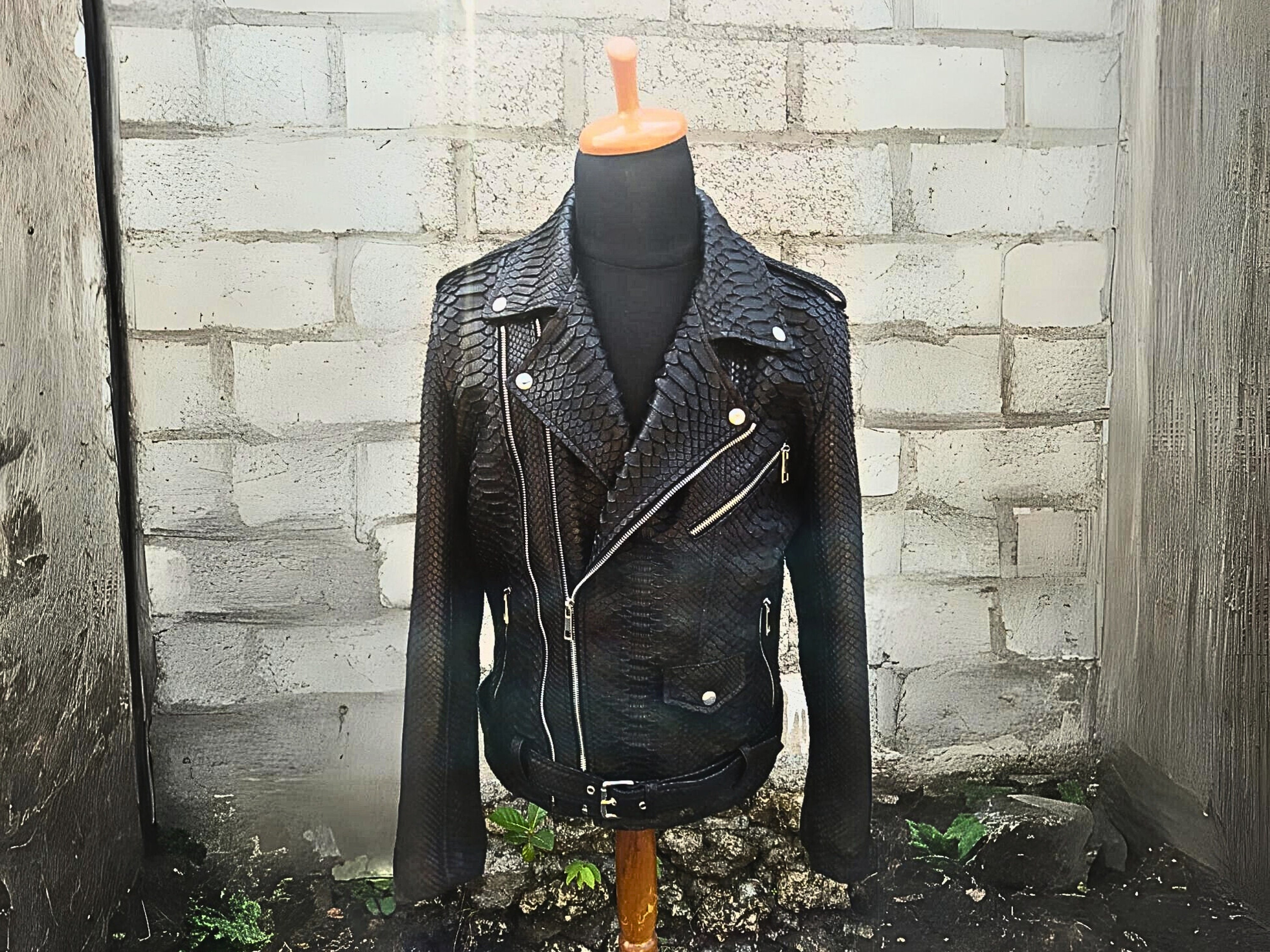 Vintage Python Jacket - Etsy Vintage Python Jacket - Etsy