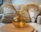 Honey Glazed Glass Amphora