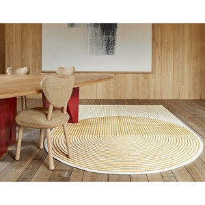 Handmade irregular shape hand tufted oval Rug 100% Woolen rug 2x3 3x5 4x6 5x8 6x9 7x10 8x10 9x12 for living room,home,guest room,bedroom.. image 1