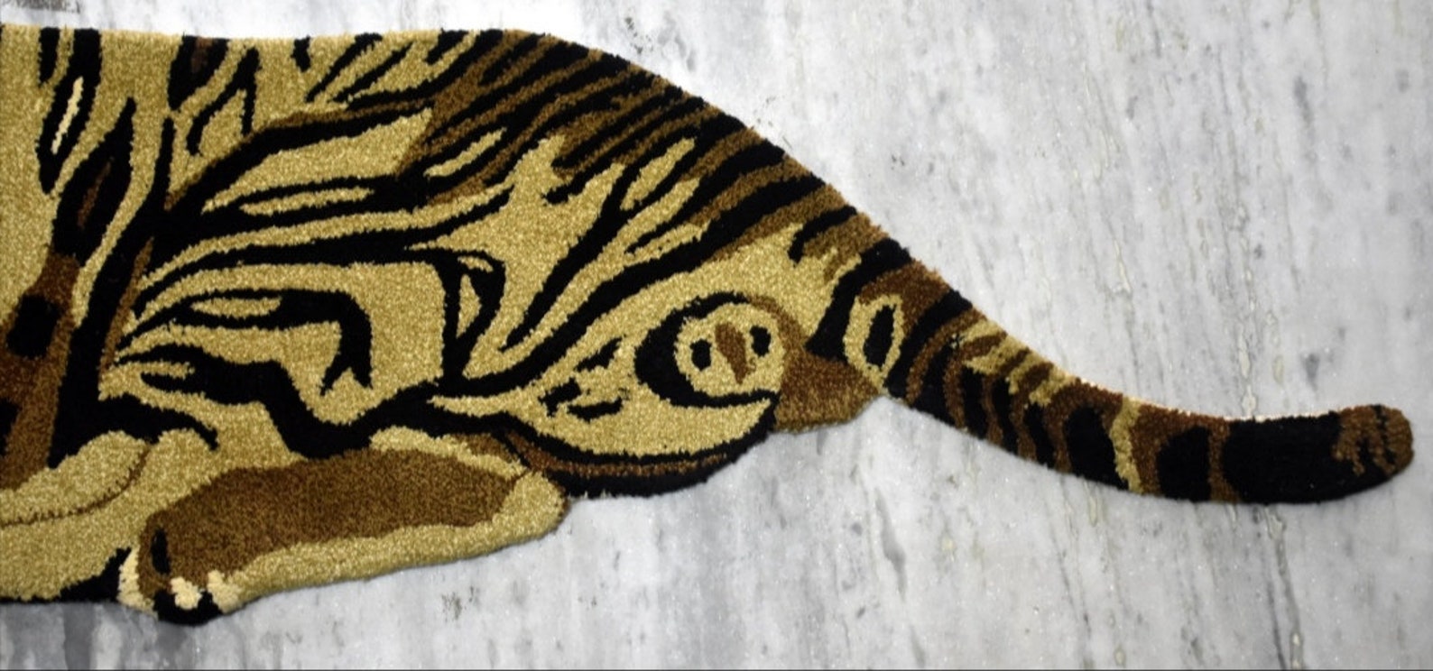 Tiger Rug Handmade in Soft Wool . Animal Rugs Kids Rugs Etsy