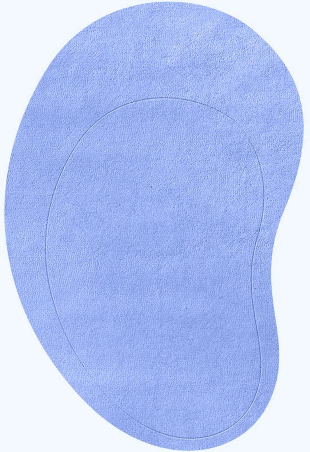 Solid Rug,bean Shaped Rug,kidney Shaped Rug,hand Tufted Oval Rug ...