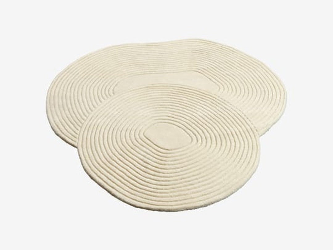 Hand Tufted Cream Irregular Tuft Rug Cream Rug 8 Foot Tuft Rug Custom