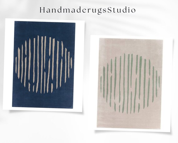 Handmade Hand Tufted Rug 100% Woolen Designer Rug 2x3 3x5 4x6