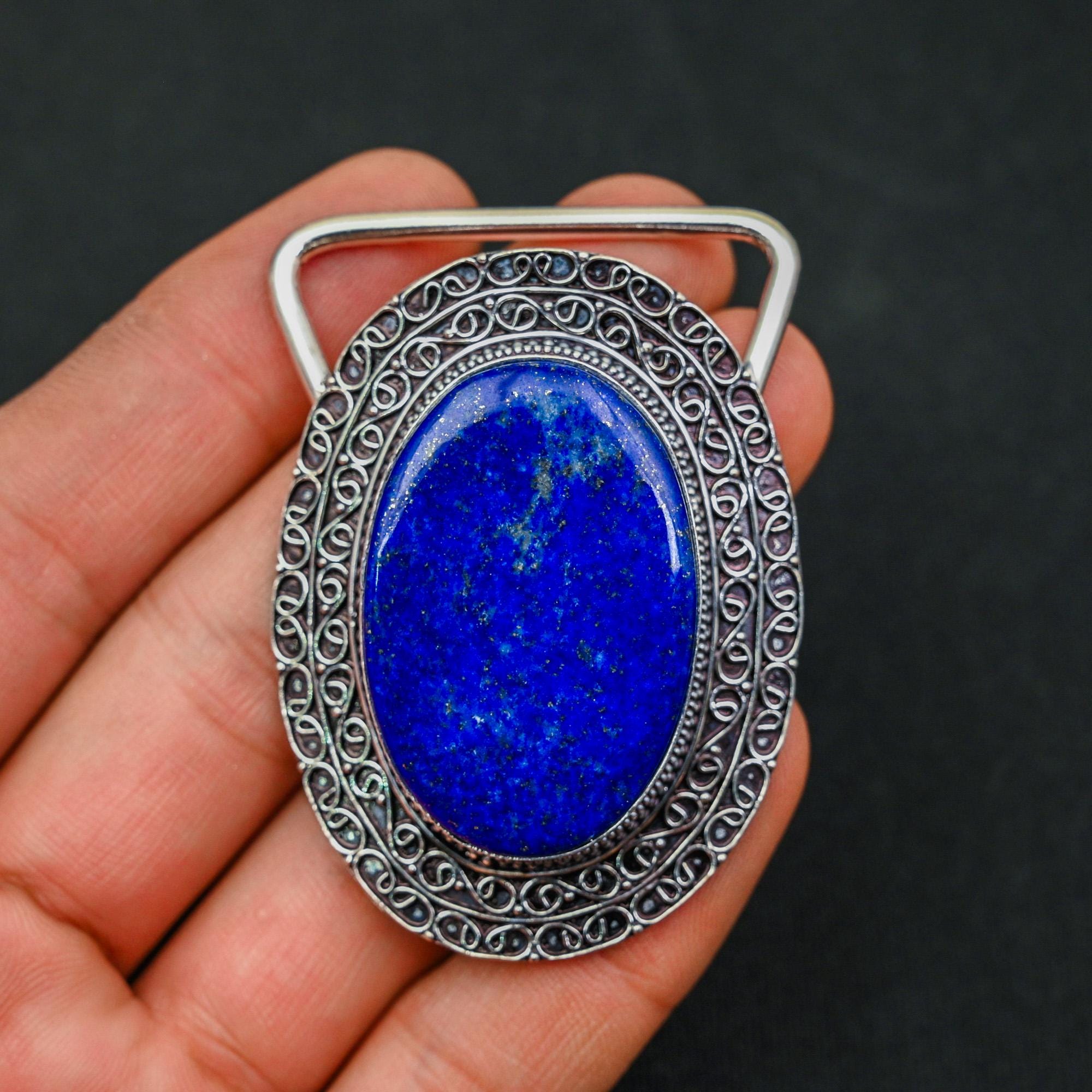 Lapis Lazuli Belt Buckle - Etsy display picture 2
