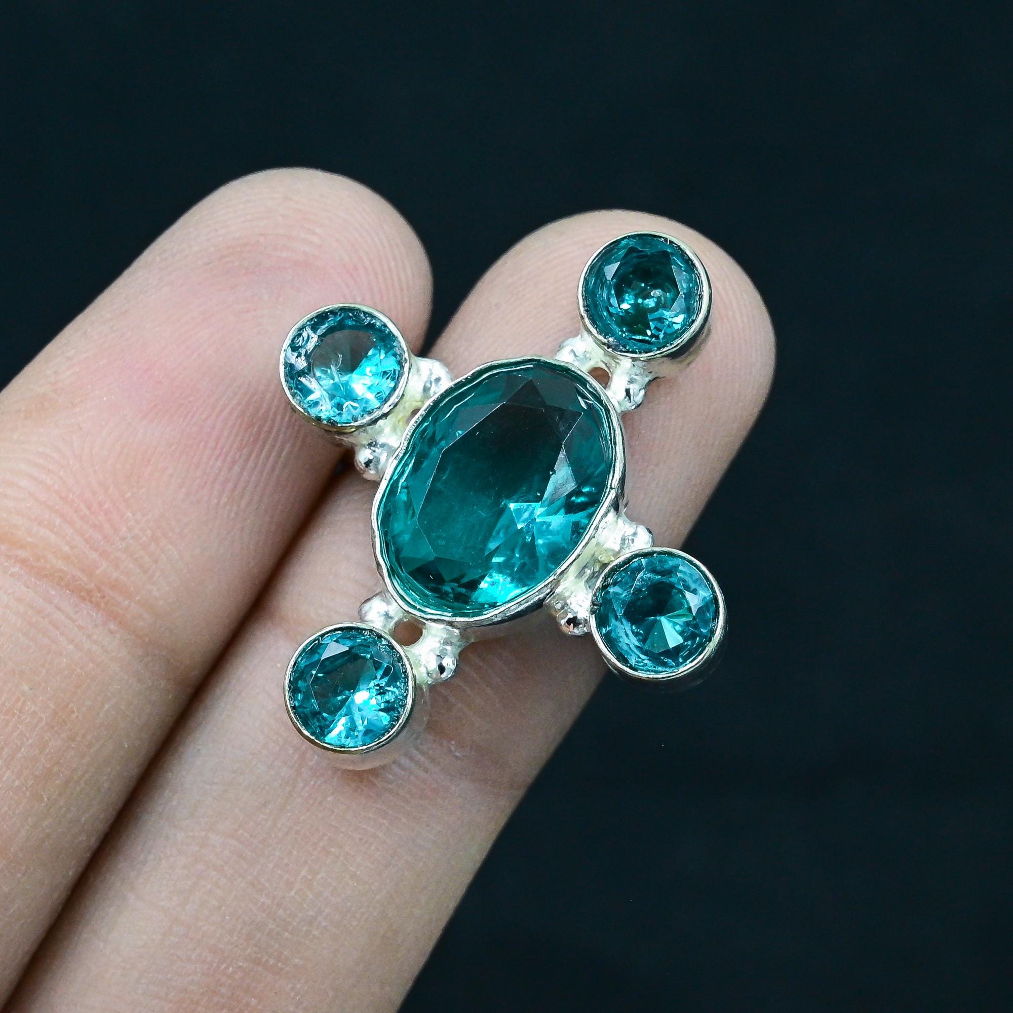 ハンドメイド　グリーン・クォーツ　シルバーリング　12号 楽天市場】Jeweliss 8.04カラット グリーン アメジスト ジルコン