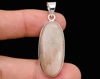 Sunstone Pendant: Handmade Vintage 925 Sterling Silver Jewelry