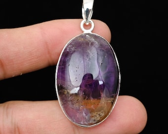 Handmade Ametrine Gemstone Pendant, 925 Sterling Silver Necklace