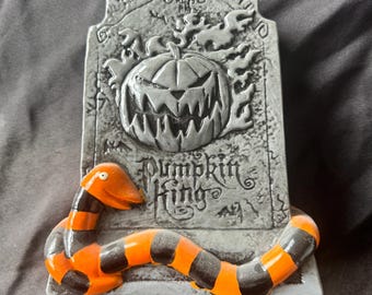 A Nightmare Before Christmas Pumpkin King Gravestone Decor