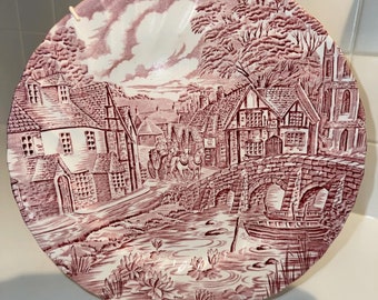 Alfred Meakin "The Post House" Display Plate (c. 1982).