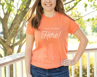 Orange Bella Canvas - Etsy