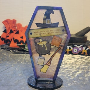 Heksenkistdecoratie: handgemaakt gotisch halloweendecor