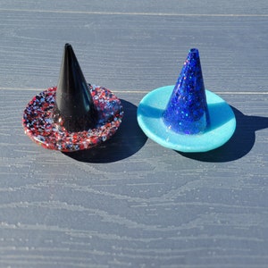 Ring holder. Hand-poured resin. Glittery.  Jewelry dish. Vanity or desk decor.