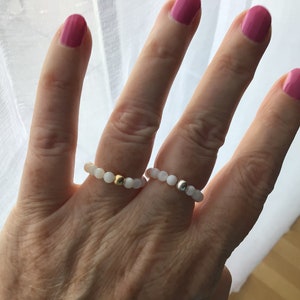 Pearl ring, silver ring, gold ring, shell pearls, 925 sterling silver, birthday gift, ring girl, ring women, ring silver