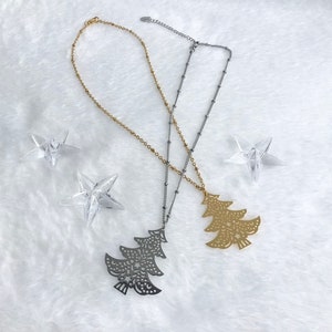 Weihnachtskette Damen - Festliche Halskette Mit Weihnachtsanhänger