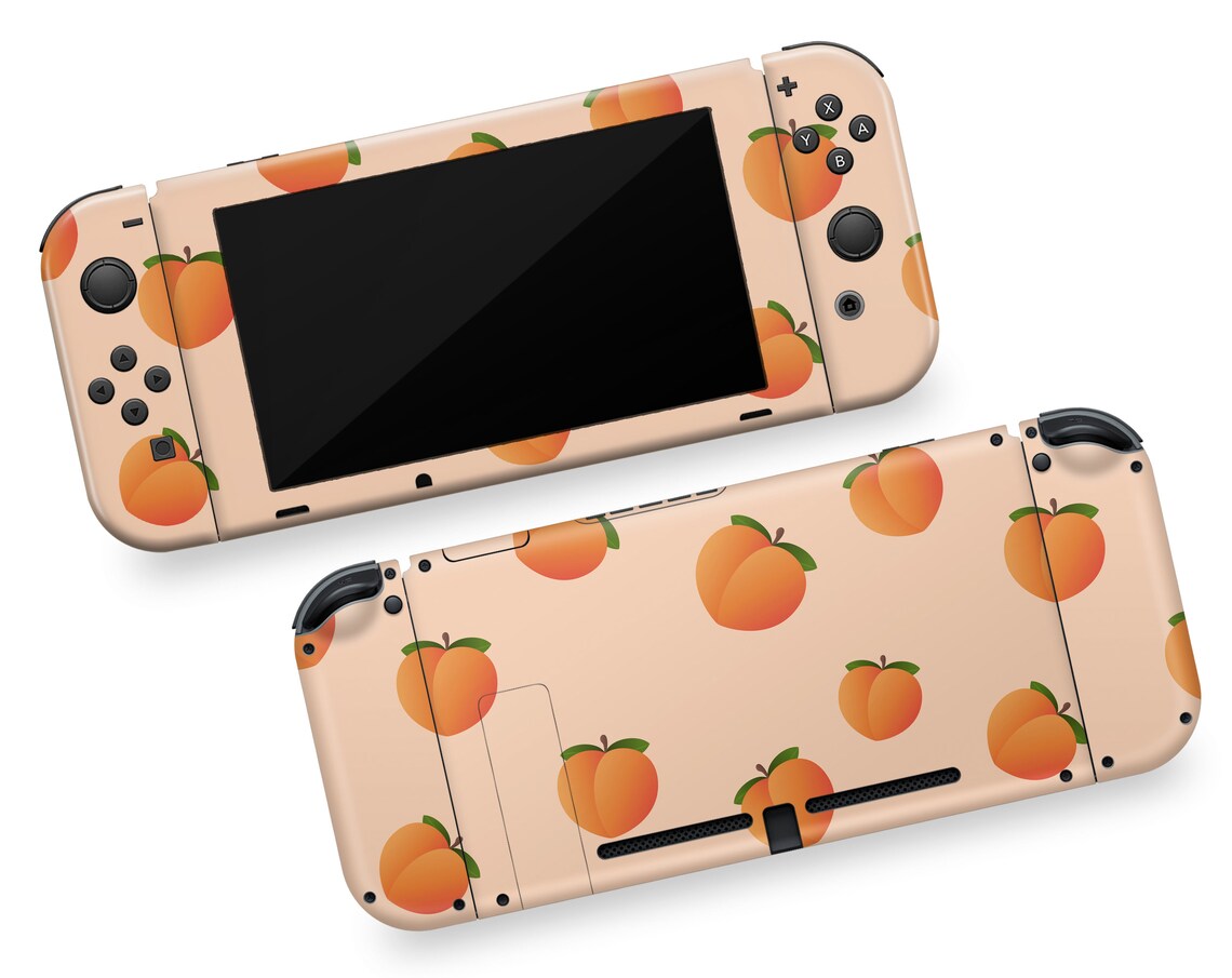 Peaches Fruits Skin for Nintendo Switch Skins Premium Console Etsy