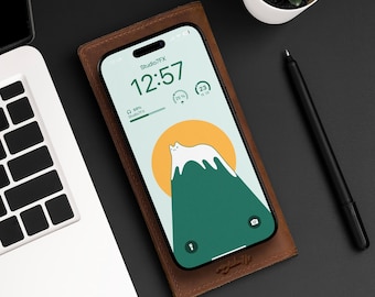 Cute Cat Art Illustration iPhone Wallpaper | Mobile Phone Wallpaper | iOS LockScreen Wallpaper | Cellphone Wallpaper | 413