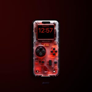 Sfondo per iPhone con console di gioco / Sfondo per telefono cellulare / Sfondo per schermata di blocco iOS / Sfondo per cellulare / 0405