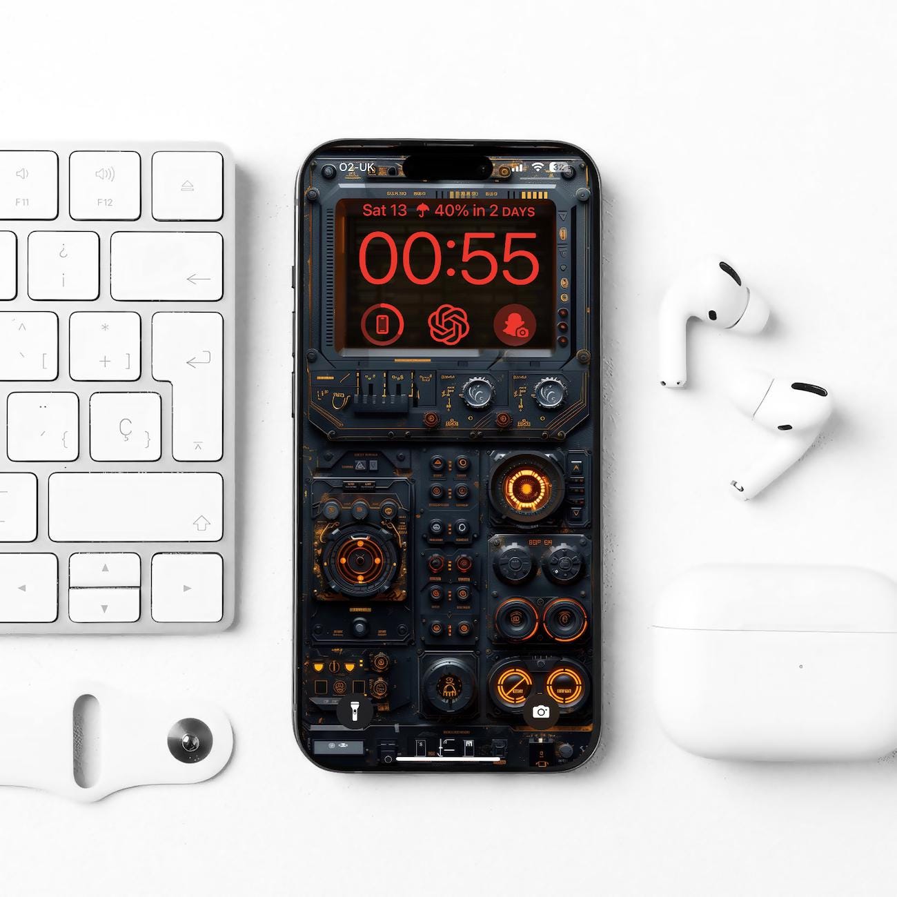 Sci-fi Control Panel | Ios Lockscreen Wallpaper | iPhone Wallpaper ...