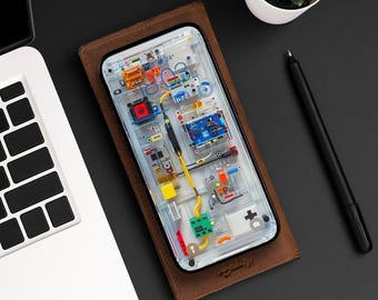 Transparent Electronic Circuit Board iPhone Wallpaper | Mobile Phone Wallpaper | iOS LockScreen Wallpaper | Cellphone Wallpaper | 0382