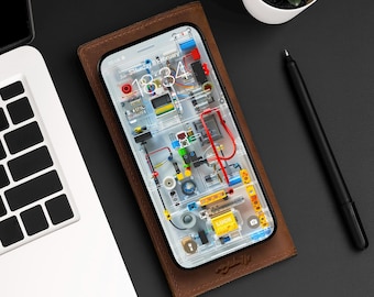 Transparent Electronic LEGO Circuit Board iPhone Wallpaper | Mobile Phone Wallpaper | iOS LockScreen Wallpaper | Cellphone Wallpaper | 0386