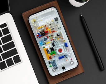 Transparent Electronic LEGO Circuit Board iPhone Wallpaper | Mobile Phone Wallpaper | iOS LockScreen Wallpaper | Cellphone Wallpaper | 0387