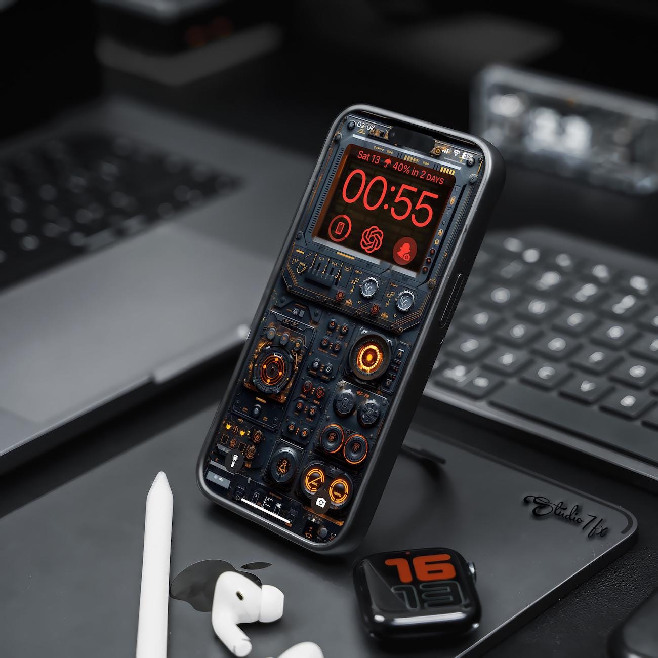 Sci-fi Control Panel | Ios Lockscreen Wallpaper | iPhone Wallpaper ...