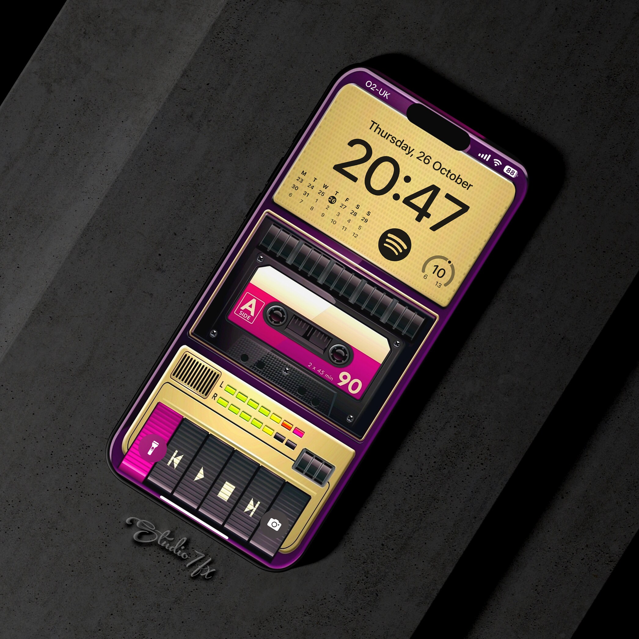 Retro Tape Recorder iPhone Wallpaper | Mobile Phone Wallpaper | Ios ...